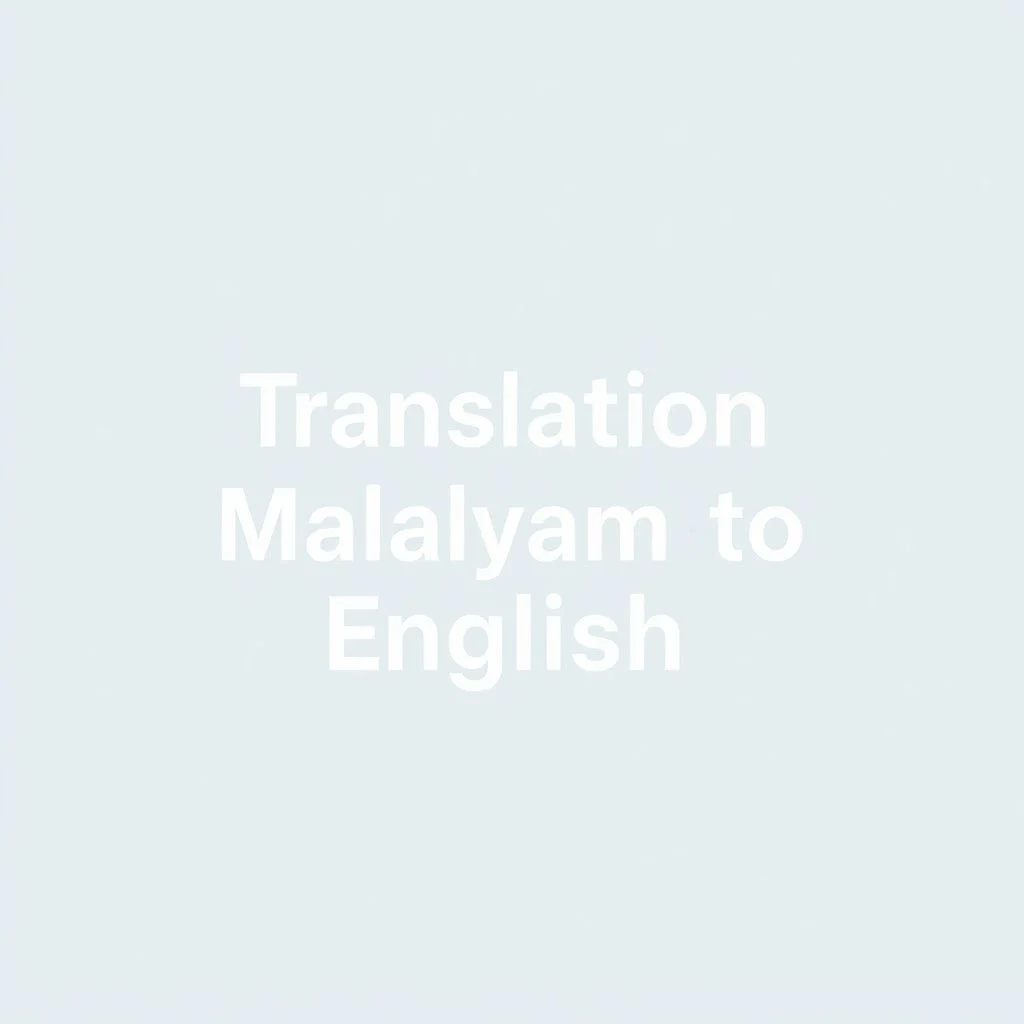 translation malayalam to english illustration