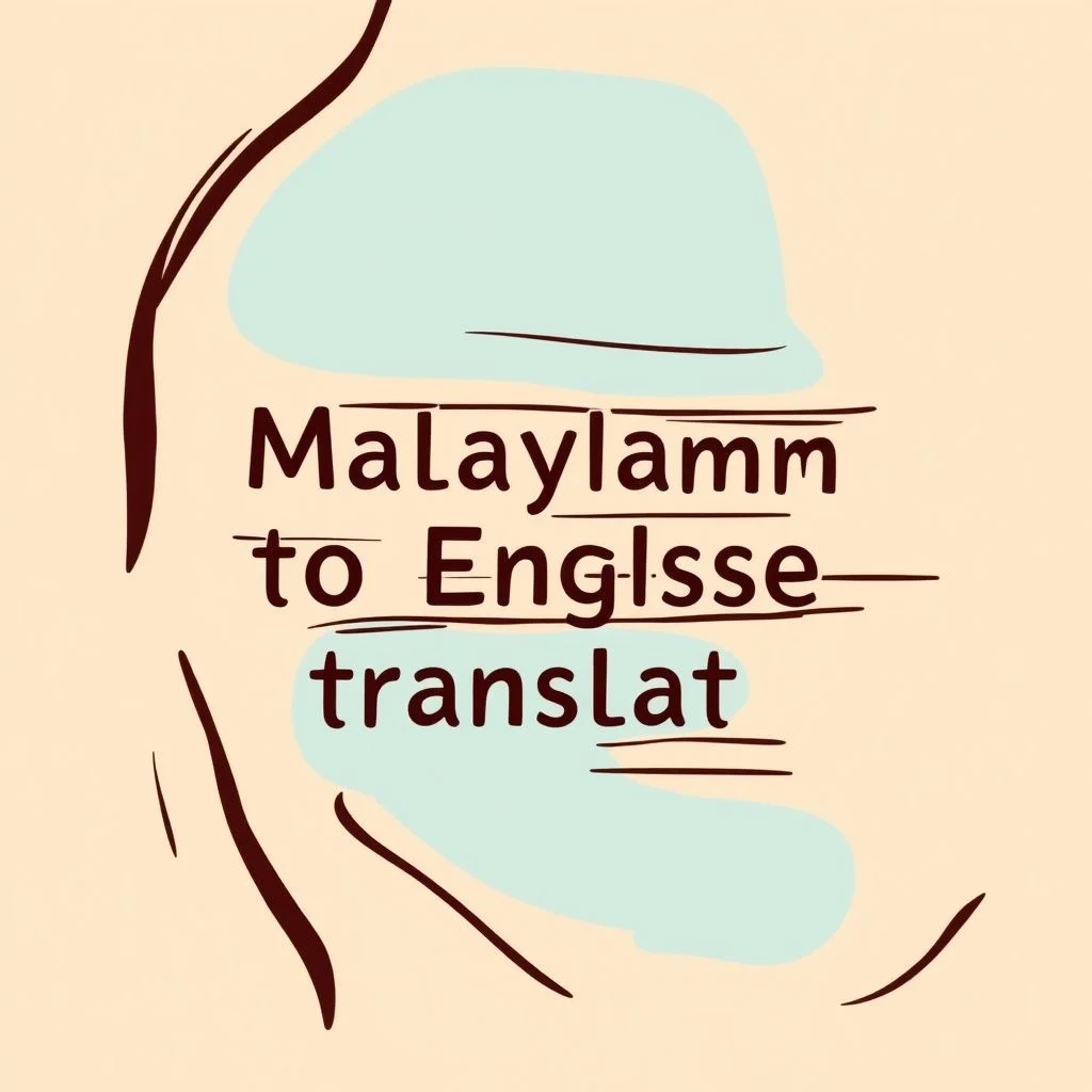 malayalam to english translate illustration