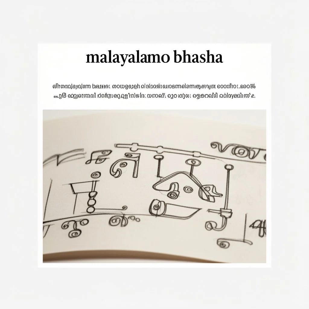 malayalam bhasha illustration