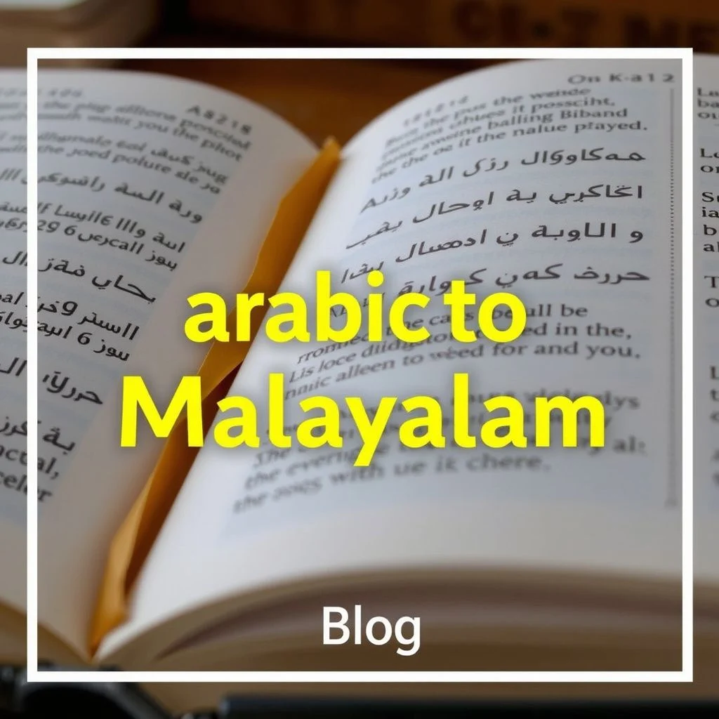 arabic to malayalam illustration