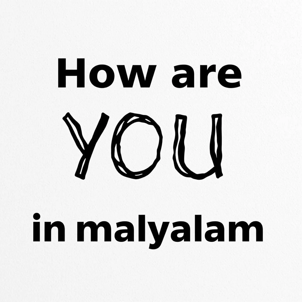 how are you meaning in malayalam illustration