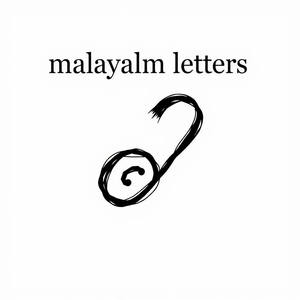 malayalam letters illustration