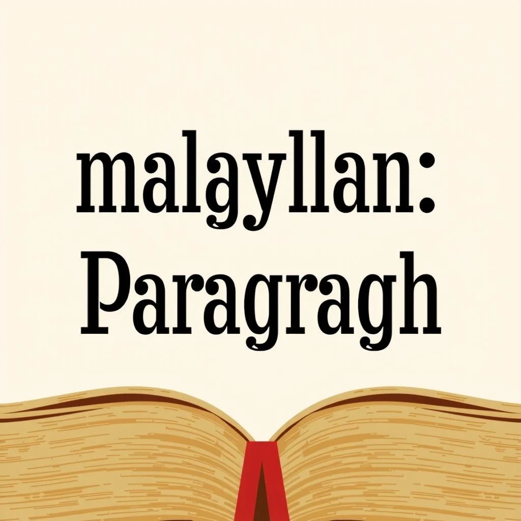 malayalam paragraph illustration