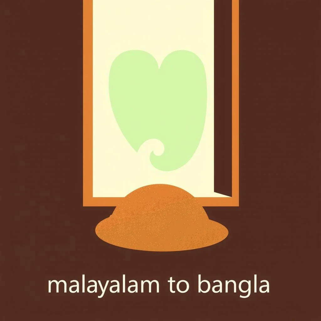 malayalam to bangla illustration