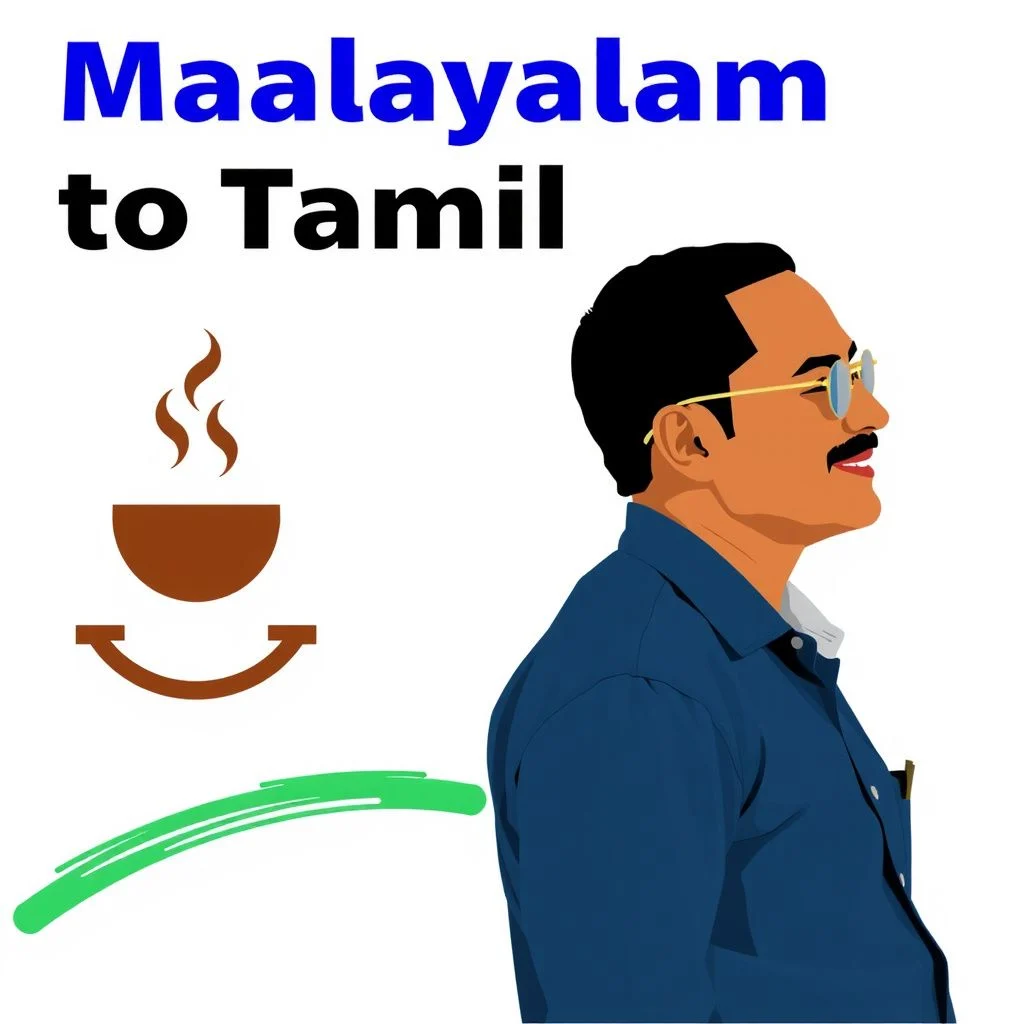 malayalam to tamil illustration