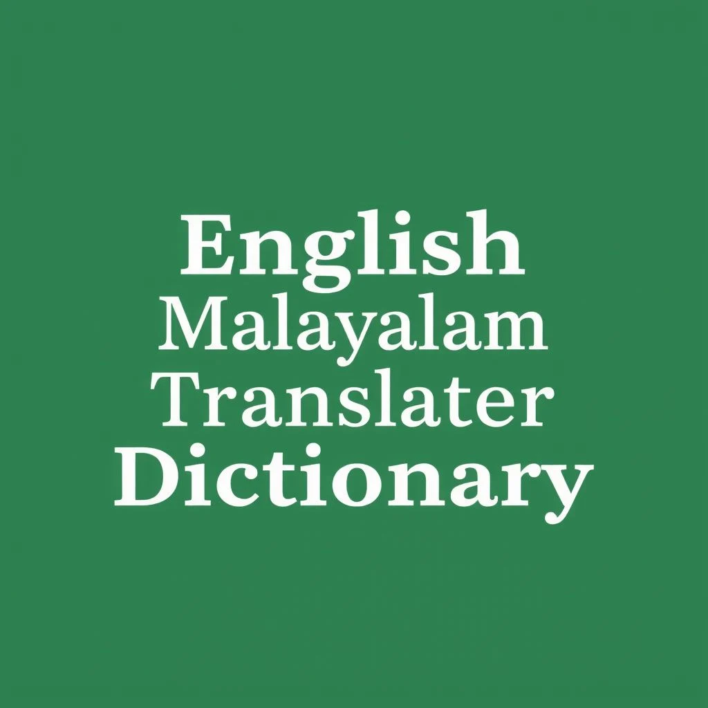 english malayalam translator dictionary illustration