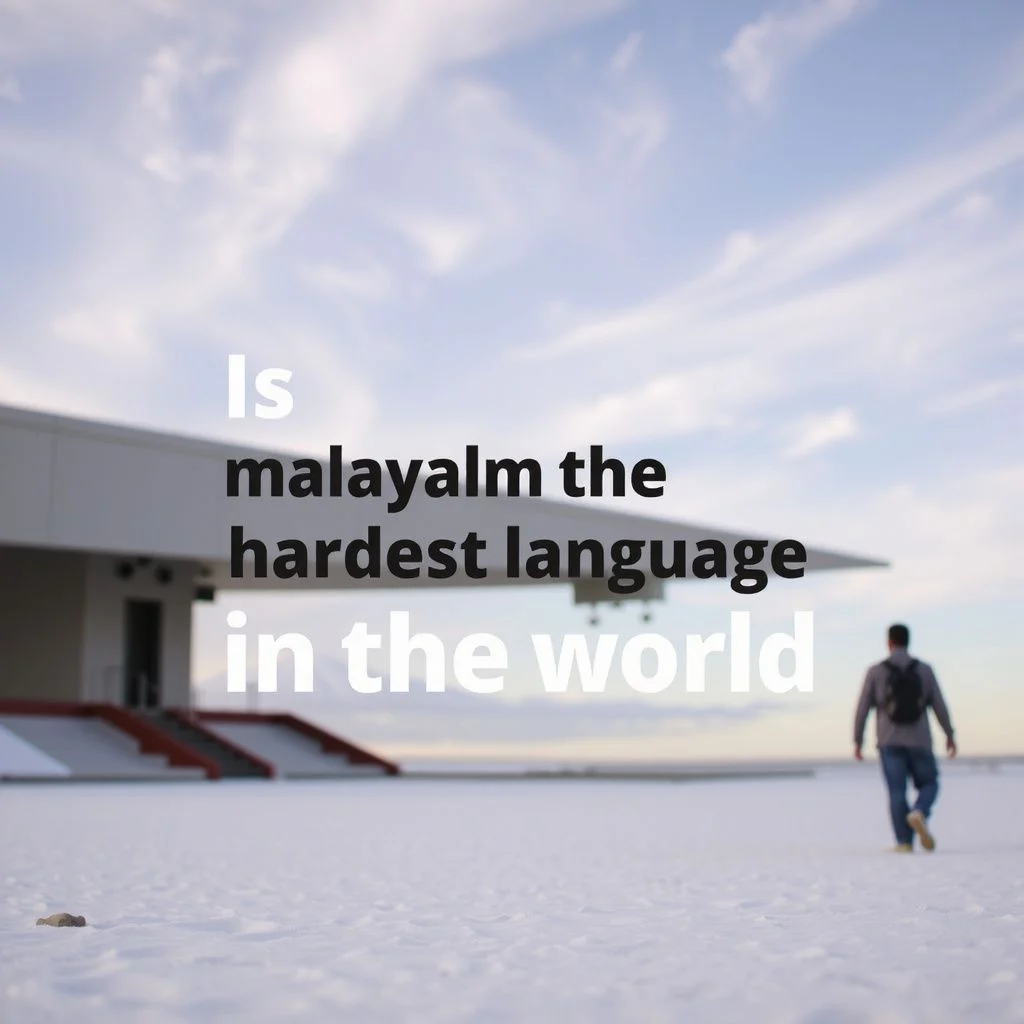 is malayalam the hardest language in the world illustration