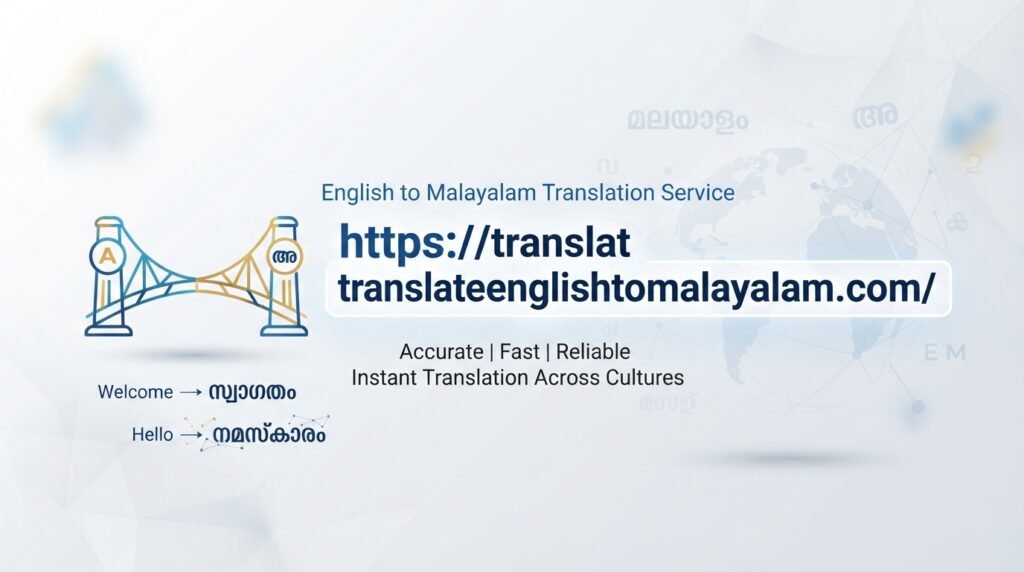 English to Malayalam Translate Online