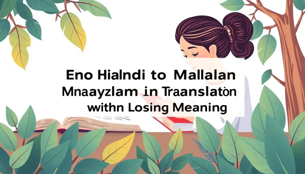 english to malayalam translation in english texts — How to Handle English to Malayalam Translation in English Texts Without Losing Meaning