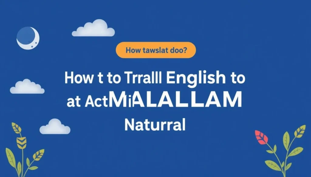 english to malayalam — How to Translate English to Malayalam That Actually Sounds Natural