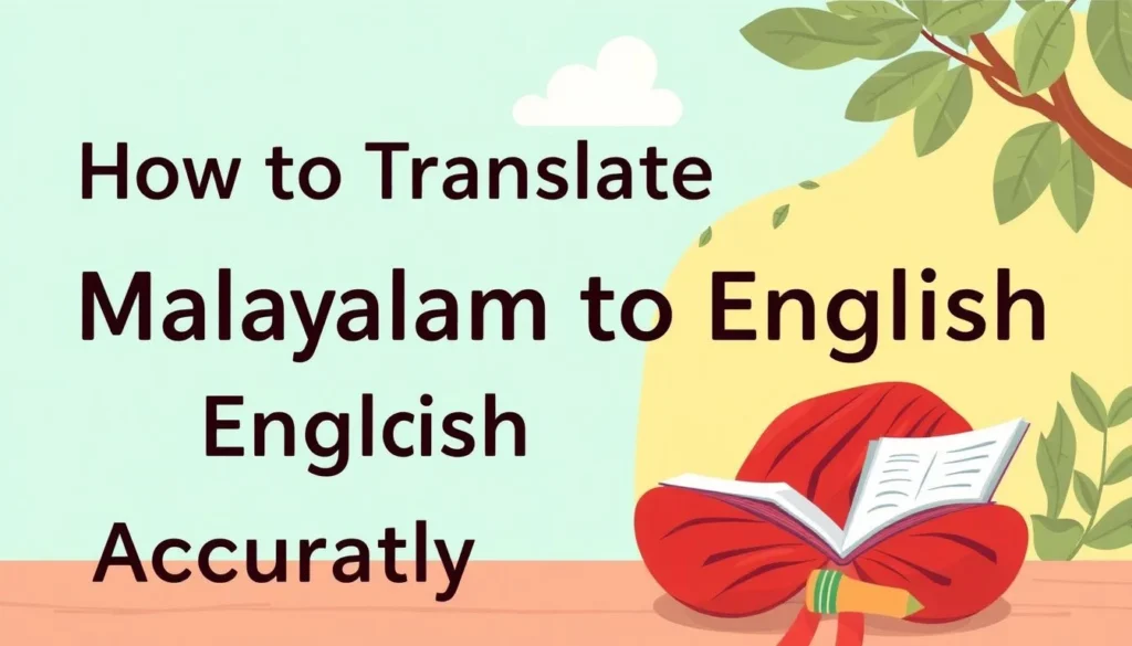 translate malayalam to english meaning — How to Translate Malayalam to English Meaning Accurately