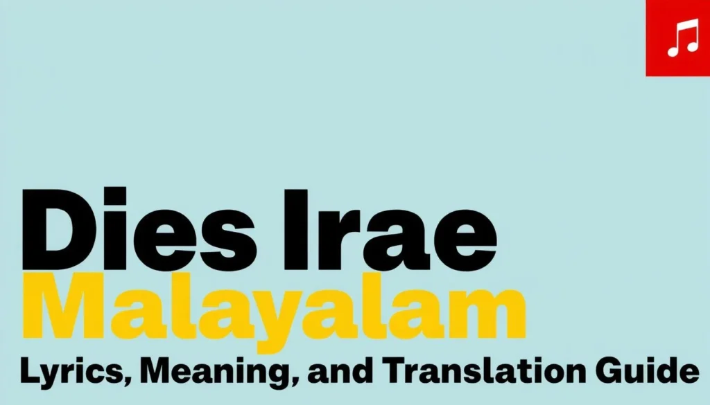 dies irae malayalam — Dies Irae Malayalam Lyrics, Meaning, and Translation Guide