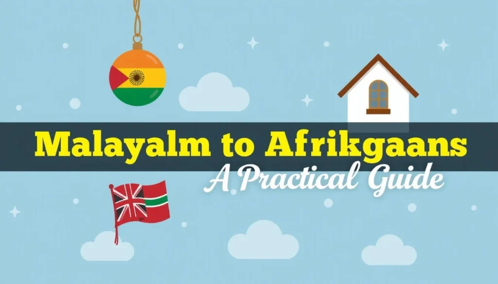 malayalam to Afrikaans — Malayalam to Afrikaans Translation: A Practical Guide