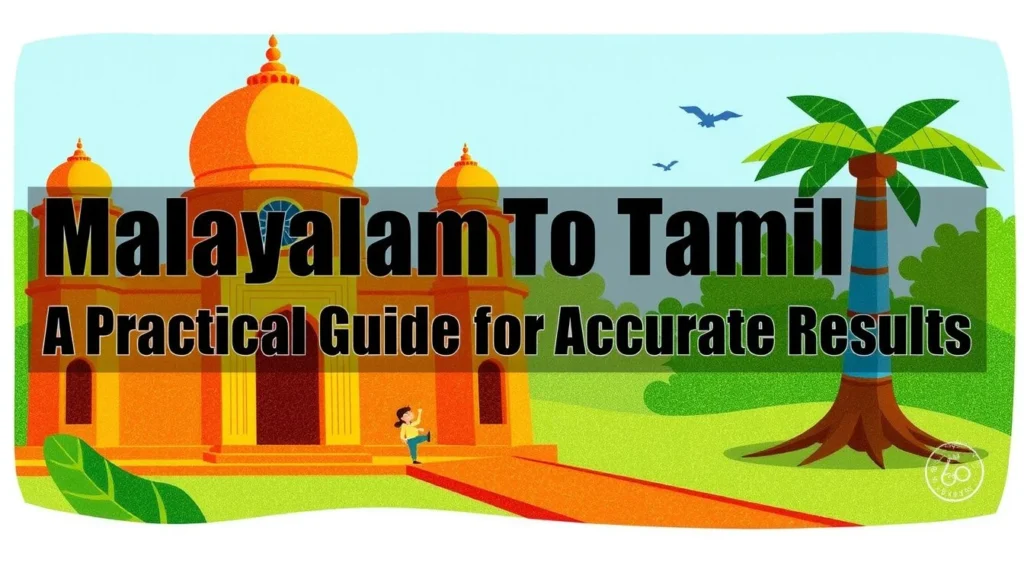 malayalam to tamil — Malayalam to Tamil Translation: A Practical Guide for Accurate Results